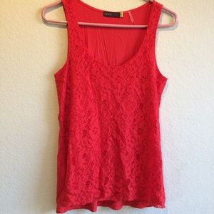 Red Lace Tank